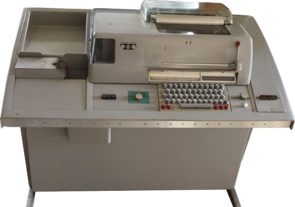 Teletype Corporation model ASR35 at the Dalby Datormuseum Sweden, click for a larger image, photo used with permission